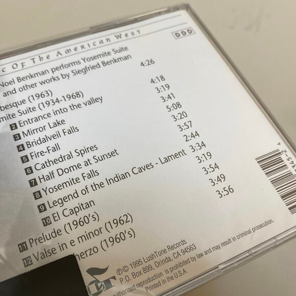 Yosemite Suite CD Siegfried Benkman Music of American West National Park Music - Picture 3 of 5